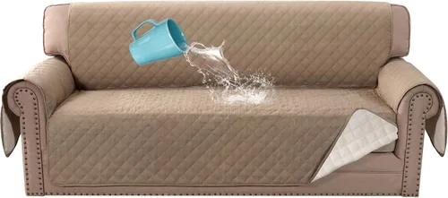 Miniatura 22 de H.VERSAILTEX Funda para Silla y Sofá 100% Impermeable, Protector de Muebles con Correas Elásticas para Mascotas, Niños, Niños, Perros, Gatos