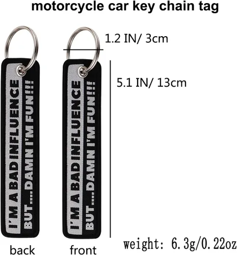 Miniatura 7 de Llavero de motocicleta para motocicletas, scooters, automóviles, bicicleta, mochila Llavero de motocicleta Etiqueta de llave Etiqueta Jet Llavero