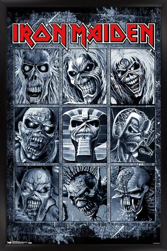 Miniatura 7 de Trends International Iron Maiden - Grid Wall Poster, 14.725" x 22.375", Barnwood Framed Version