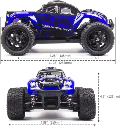 Miniatura 6 de Cheerwing 1:16 escala todo terreno RC coche, 40KM/H de alta velocidad 4WD control remoto Monster Truck, 4X4 Off-Road Truck