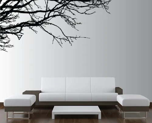 Árbol Pared rama Decal Nursery Decor con de bandada de pájaros (8ft ancho x 44" Alto) elegir los colores # 1130