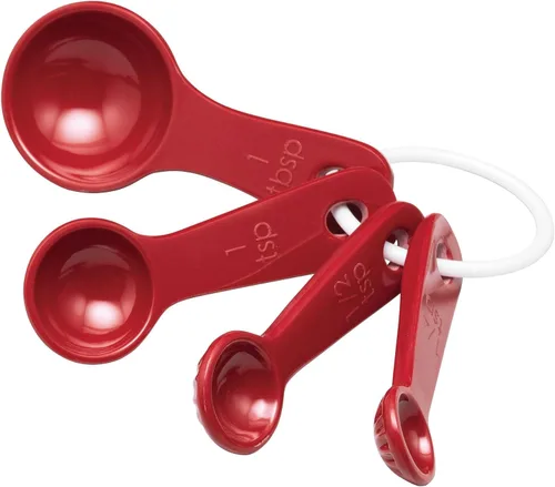 Miniatura 8 de UP ware - Juego de 4 cucharas medidoras de melamina líquida y seca multiusos para el hogar, herramientas esenciales para cocinar y hornear, cucharas