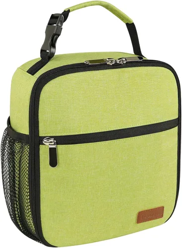 Miniatura 16 de Femuar Bolsa de almuerzo para hombres, mujeres y adultos, pequeña para oficina, trabajo, picnic, bolsa de almuerzo portátil reutilizable, color negro