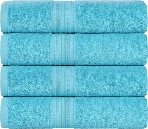 Miniatura 24 de Superior Juego de 6 toallas de mano de algodón ecológico, toallas pequeñas para spa, hotel, baño de invitados, cocina, secado rápido, suave