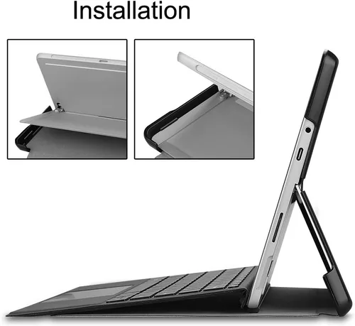 Miniatura 8 de Gylint Funda para Surface Go 4 2023 /Go 3 2021 /Go 2 2020 /Surface Go 2018, funda inteligente de piel delgada con soporte para lápiz para Microsoft