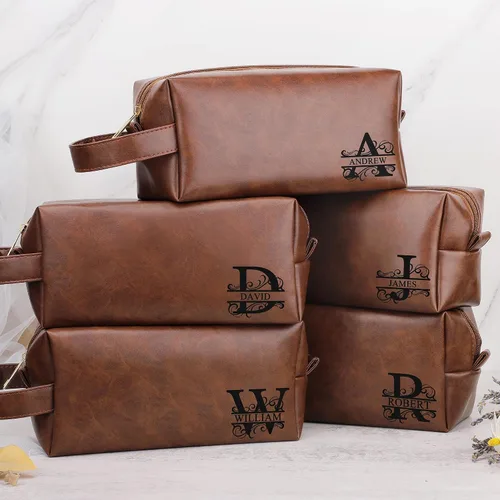 Miniatura 3 de Bolsa de Aseo Personalizada con Nombre Regalos para Hombres, Aniversario Navidad San Valentín Día del Padre Cumpleaños Regalos para Esposo Papá