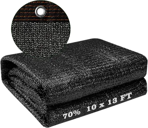 Miniatura 12 de UCINNOVATE Persiana de malla con bloqueador solar de 10 x 10 pies, 90% tela de tela para plantas con ojales, tela duradera resistente a los rayos UV