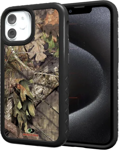 Miniatura 83 de cellhelmet Mossy Oak Agua Yellowfin Funda de doble capa en gris diseñada para iPhone 13 Mini a prueba de golpes y caídas, duradera, como se ve
