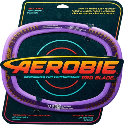 Miniatura 7 de Aerobie Pro Blade Anillo de Lanzamiento, Juguete Ligero para Niños para Disc Golf, Juegos en el Patio Trasero y Más, Juegos al Aire Libre para Pro