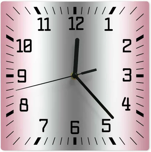 Miniatura 14 de Reloj de pared de madera blanco y negro degradado, silencioso, sin tictac, simple, abstracto, a rayas, estilo granja, cuadrado, funciona