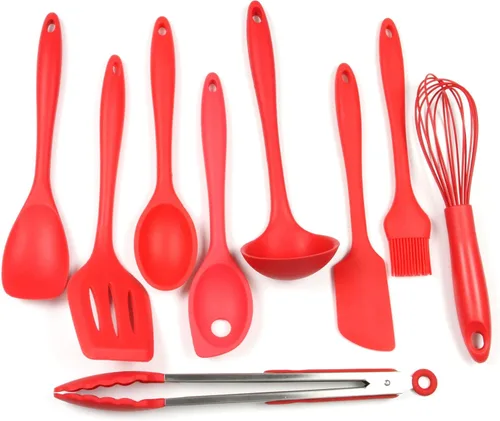Miniatura 33 de Juego de 5 utensilios de cocina Chef Craft, de silicón, de color azul, Juego de 7 piezas, Amarillo