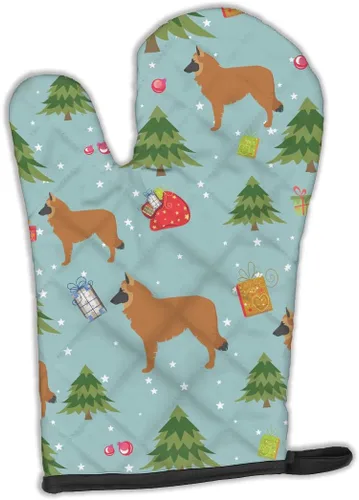 Miniatura 36 de Caroline's Treasures BB4872OVMT - Guante de horno de Navidad Affenpinscher resistente al calor, grueso para sartenes calientes y horno, manopla