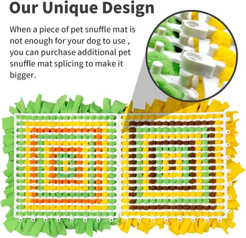 Miniatura 4 de LIVEKEY Alfombrilla de Olfato para Perros, Alfombrilla de Alimentación para Perros, Alfombrillas de Entrenamiento de Nariz para Instinto de Forrajeo