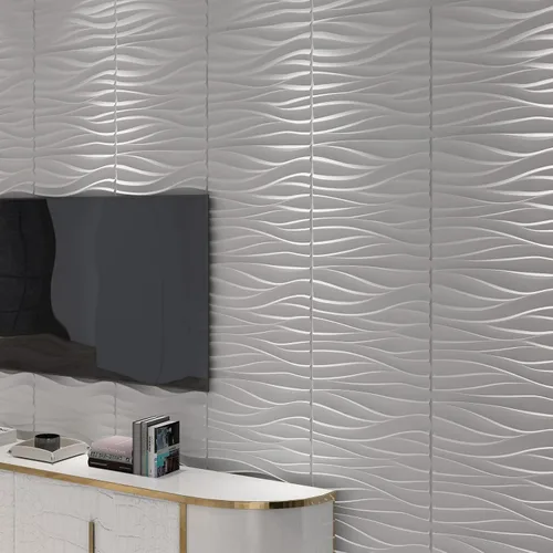 Miniatura 102 de Art3d Panel de Pared de Diamante 3D de PVC Dentado a Juego-Negro Mate, para Decoración Interior Residencial y Comercial Diamante mate negro