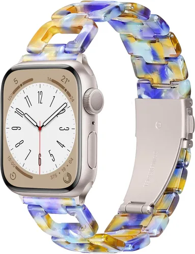 Miniatura 20 de Correa ligera de Apple Watch para Apple Watch, de resina en forma de D, compatible con hebilla de acero inoxidable para Apple Watch Ultra 2, 1