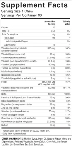 Miniatura 7 de Celebrate Vitamins Bariatric Multivitamin Soft Chews – Vitaminas y minerales esenciales, sin azúcar ni gluten – Bypass gástrico y suplemento
