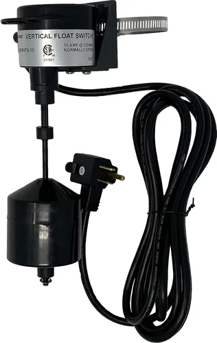 PumpSpy Interruptor de flotador vertical para bombas de sumidero – Reemplazo de interruptor de bomba universal con cable de 10 pies, control de