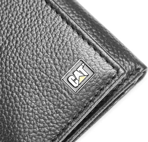 Miniatura 6 de Caterpillar Billetera triple de cuero para hombre con ventana de identificación