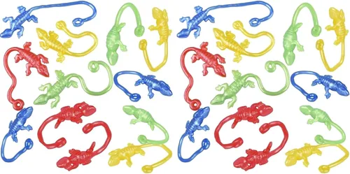 Miniatura 6 de Rhode Island Novelty SKLIZAR Lagartos, paquete de 12, colores surtidos