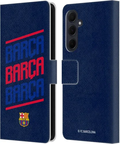 Miniatura 133 de Head Case Designs Funda de piel con licencia oficial del FC Barcelona Barca Crest Graphics para Samsung Galaxy A06 4G