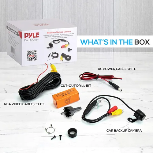 Miniatura 8 de Pyle - Cámara universal delantera y trasera para salpicadero, 580 x 540 píxeles, compacta mini cámara de respaldo para automóvil con visión