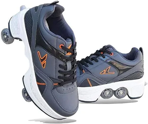 Miniatura 8 de Patines para mujeres, zapatos con ruedas para niñas, zapatos retráctiles para niños, zapatos de parkour para adultos, patines en línea, patines