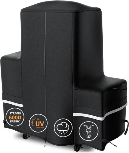 Miniatura 11 de Grisun Cubierta vertical para ahumador de pellets para Pit Boss Series 4/5, PBV4PS1, PBV4PS2, PBV5P1, PBV5PW1, 600D antidecoloración, impermeable