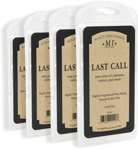 Miniatura 8 de Manly Indulgence Last Call - Velas perfumadas para hombres, 2 mechas, 16.5 onzas, cera de mezcla de soja premium, 60 horas de combustión, velas
