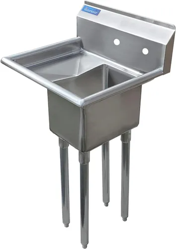 Miniatura 15 de Fregadero de acero inoxidable para preparación y utilidad Acero inoxidable 304 Restaurante, cocina, lavandería, garaje