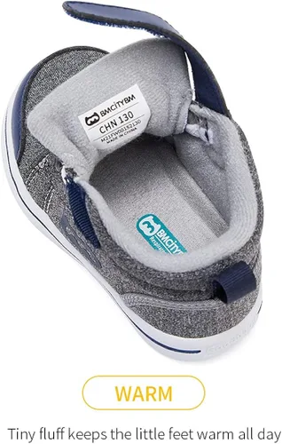 Miniatura 4 de BMCiTYBM Zapatos para bebé niño y niña, suaves, antideslizantes, ligeros, para caminar en el primer paso, 6, 9, 12, 18, 24 meses