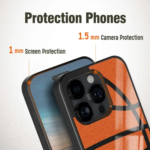 Miniatura 6 de Fundas de teléfono de baloncesto con nombre personalizado para iPhone 11 12 13 14 15 16 17 Pro Max Plus Mini Xr Xs SE, Samsung A03 A13 A53 A54 A73