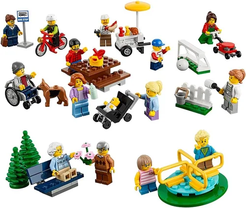 Juego de construcción de LEGO City, diversión en el parque, pack con personas de la ciudad, 60134, 1 unidad