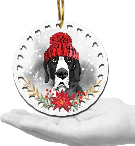 Miniatura 9 de BELLA BUSTA -Adorno de Navidad para perros, decoración navideña para amantes de los perros, estampado de Navidad UV
