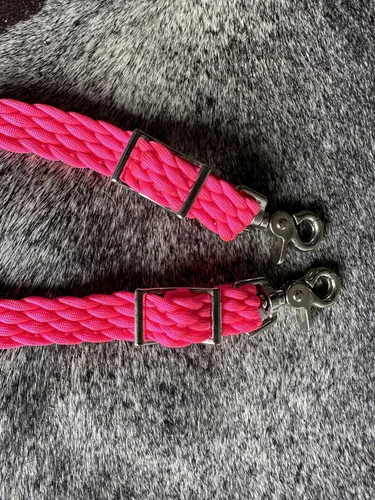 Miniatura 7 de rosado, (Barrel Reins Horse Tack Neon Hot Pink)