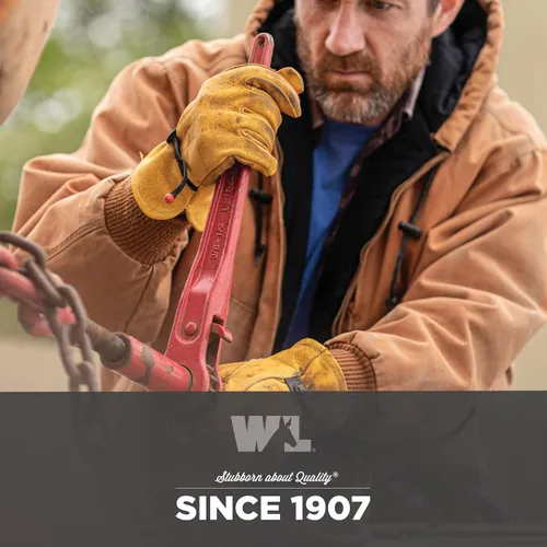 Miniatura 6 de Wells Lamont Work Gloves Men and Women, Cowhide Leather Work Gloves, Adjustable Wrist