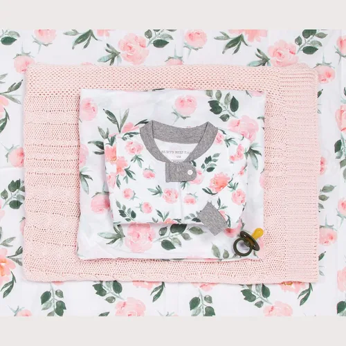 Miniatura 4 de Burt's Bees Baby - Pijama para niña, con cremallera delantera y pies cerrados antideslizantes, de algodón orgánico 100%, para niñas pequeñas