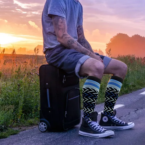 Miniatura 13 de SunFeeling - Calcetines de compresión para mujeres y hombres, 6 pares, brinda soporte a enfermeras, al correr, practicar atletismo y deportes