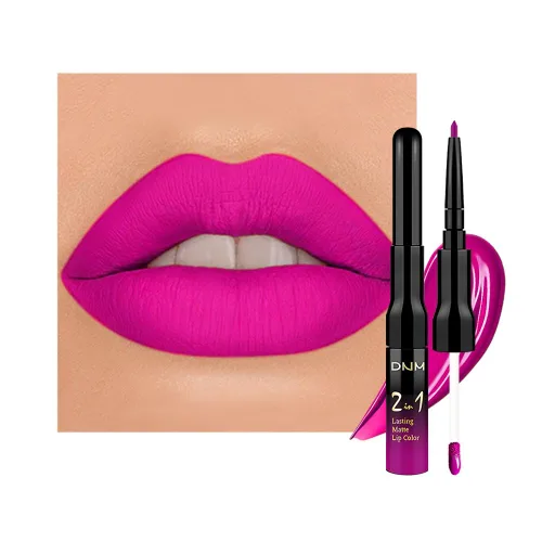 Miniatura 36 de evpct 3 Piezas Delineador de Labios Mate Ciruela Oscuro Morado Rosa Rojo Oscuro y Juegos de Lápiz Labial Líquido para Mujeres de Larga Duración