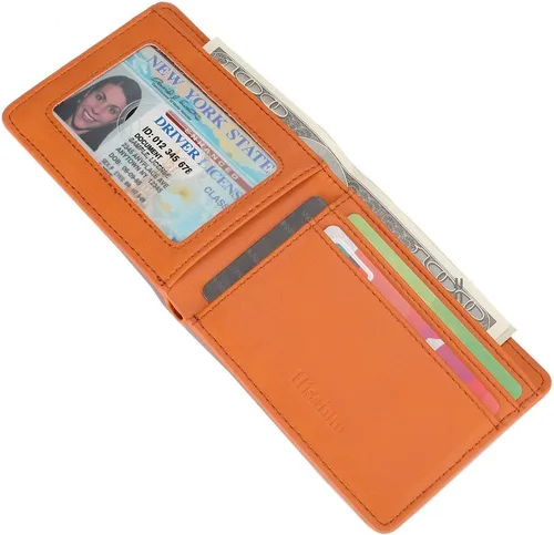 Miniatura 5 de Cartera de bolsillo frontal para hombre, con bloqueo RFID, S