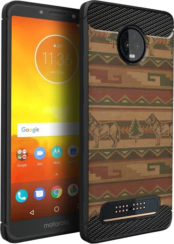 Miniatura 7 de CasesOnDeck Funda compatible con [Motorola Moto Z3 Play Moto Z3] Moto Z3 Design, funda delgada negra flexible y elegante protección contra golpes