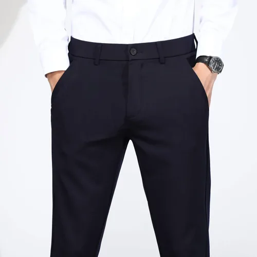 Miniatura 3 de Plaid&Plain Men's 4-Way Flex Stretch Slim Fit Dress Pants