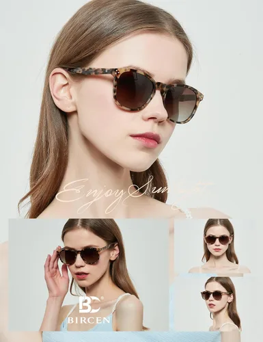 Miniatura 37 de Gafas de sol polarizadas para mujer con protección UV para mujer, a la moda, grandes sombras con marco de acetato BC2110