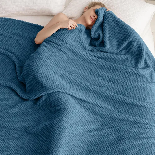 Miniatura 49 de Manta de Tiro de Piel Sintética Color Hueso para Sofá, Manta Suave y Esponjosa de Burbujas para Cama y Sofá, Manta Gruesa y Cálida de Felpa Difusa