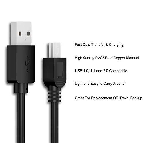 Miniatura 4 de MaxLLTo - Cable de transferencia y cargador 2 en 1 para cámara USB IFC-300PCU, IFC-300PCU/S, Canon ZR200 ZR850 ZR600 ZR830
