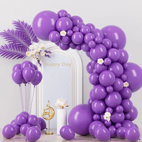 Miniatura 219 de Voircoloria - Globos azul bebé claro, paquete de 66 globos de 12 pulgadas de látex para fiestas para niños y niñas, para cumpleaños, baby shower, 16