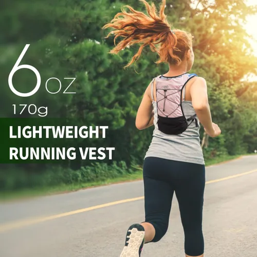 Miniatura 5 de Lightweight Running Vest for Women & Men Hydration Backpack Pack with 1.5L Water Bladder Bag Running Gear Accessories for Hiking Marathon Trail