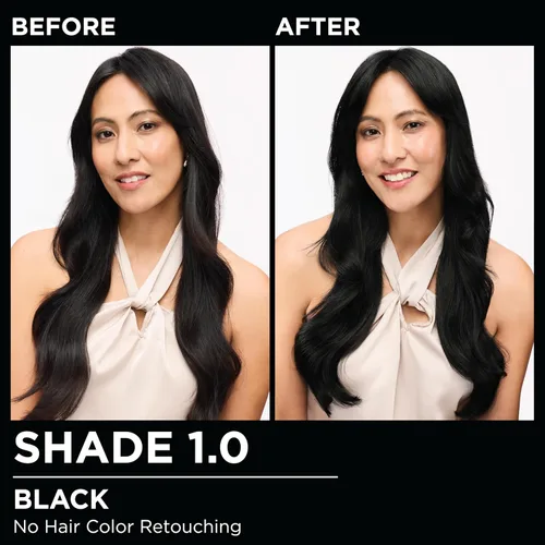 Miniatura 2 de Garnier Tinte permanente para el cabello Olia sin amoníaco, color brillante, rico en aceite, 1.0 negro, 2 unidades (el embalaje puede variar)