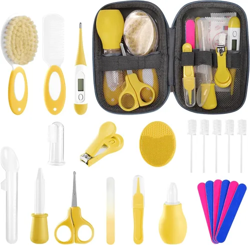 Miniatura 18 de Kit de cuidado y aseo para bebés recién nacidos, kit de cuidado de bebé de 31 piezas mejorado, kit de seguridad para recién nacidos, set de cuidado