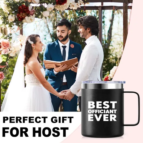 Miniatura 2 de kwsnatel Taza de acero inoxidable aislada al vacío de 12 onzas con tapa, regalo para papá, novia, despedida de soltera, boda, fiesta de compromiso