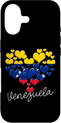 Funda para iPhone 17 con diseño de corazón hispano con bandera venezolana con orgullo de Venezuela
